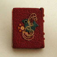 矢島美穂子のLivre d'art作品＜プチ・ルリ＞名作シリーズ②「夢みたものは…」立原道造＜赤い表紙に青い鳥＞