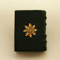 矢島美穂子のLivre d'art作品＜プチ・ルリ＞名作シリーズ③「雨ニモマケズ」宮沢賢治＜黒い表紙に金箔押し・雪＞