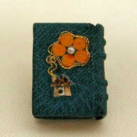 矢島美穂子のLivre d'artの作品＜プチ・ルリ＞名作シリーズ②「夢みたものは…」立原道造＜ブルーの表紙に黄色の花＞