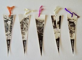 矢島美穂子のGALERIE5『栞』コレクション２０＜高級ブロマイド寫眞・袋田名所のしおり＞