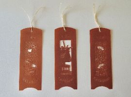 矢島美穂子のGALERIE5『栞』コレクション１７＜伊勢型紙の手彫りのしおり＞