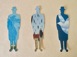 矢島美穂子のGALERIE5『栞』コレクション３１東京都美術館で購入したマグリットの『しおり』３枚