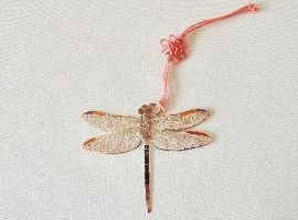 矢島美穂子のGALERIE5『栞』コレクション２５東京藝術大学ののミュージアムショップのトンボ型『ブックマーカー』